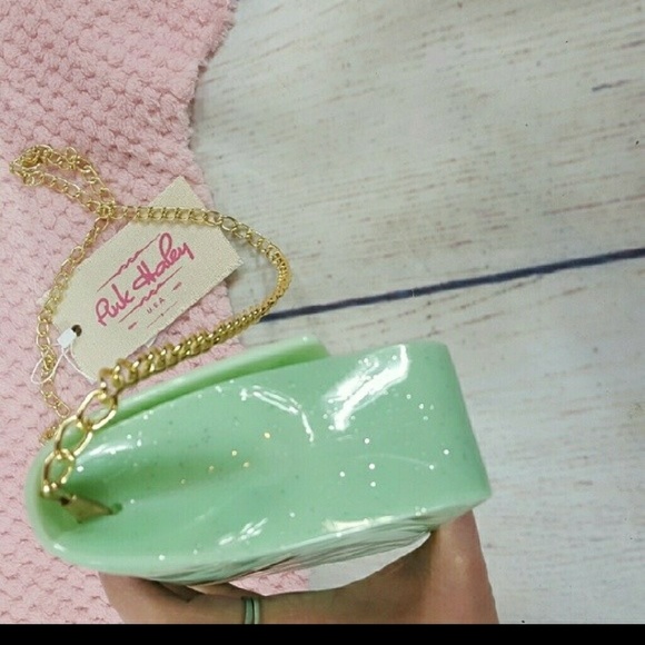 {New} Pink Haley Jade Jelly Candy Crossbody Purse - Picture 3 of 5